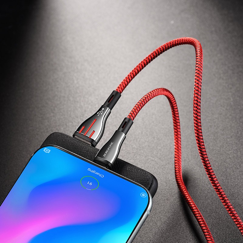 Cáp Sạc TYPE C Borofone BU23 Dài 1.2M Dây Dù Cho Android - BH 12 Tháng 1 đổi 1 (MÀU SẮC NGẪU NHIÊN) - Hưng Long PC