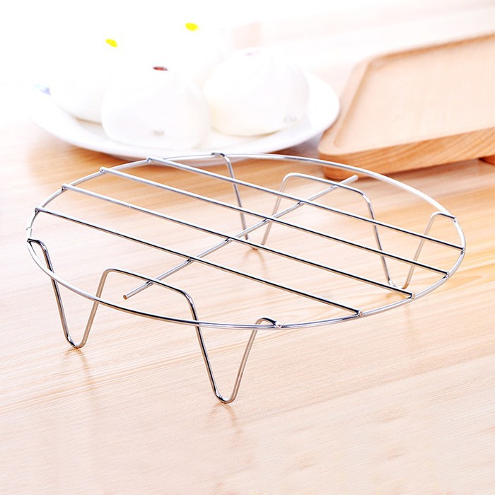 Rế Hấp - Vỉ HẤP INOX 4 Chân - Hấp Bánh, Bánh Bao, Đồ Ăn - Dụng Cụ Nhà Bếp