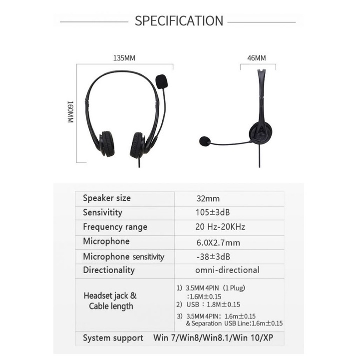 3.5mm/USB Interface Head-mounted Gaming Headset Laptop Computer PC Earphon With Microphone Wired Stereo Headphones besttoy. vn