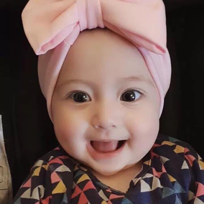 Mũ turban cho bé gái