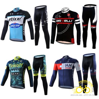 Bộ quần áo thể thao dài tay đi xe đạp Etixxl / Castelli / Tinkoff / IAM