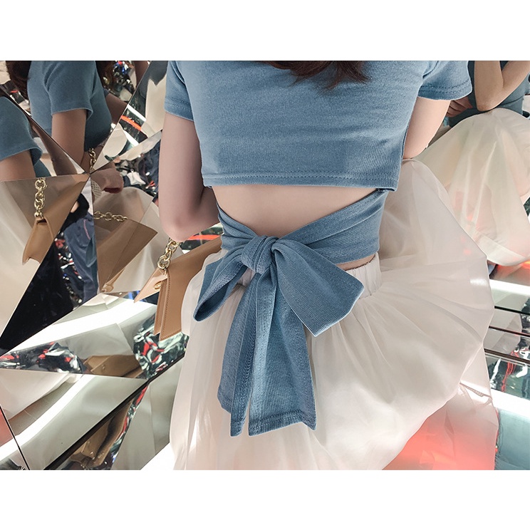 [MURIOKI] Set Áo Thun Chiffon + Chân Váy Thời Trang Mùa Hè Hàn Quốc 2022 Mới Cho Nữ set váy ôm