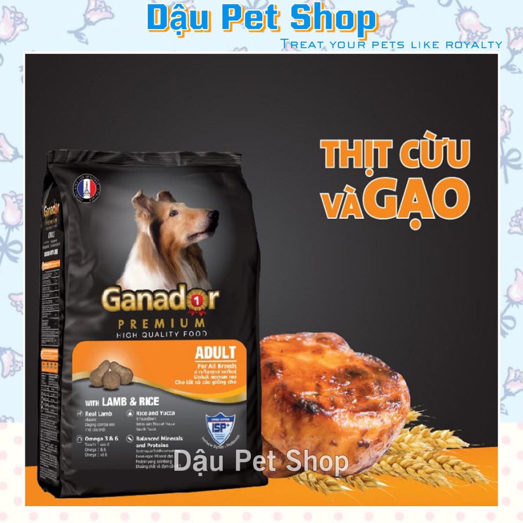 [Mã PET50K giảm Giảm 10% - Tối đa 50K đơn từ 250K] Thức ăn hạt Ganador Premium cho chó lớn 400g