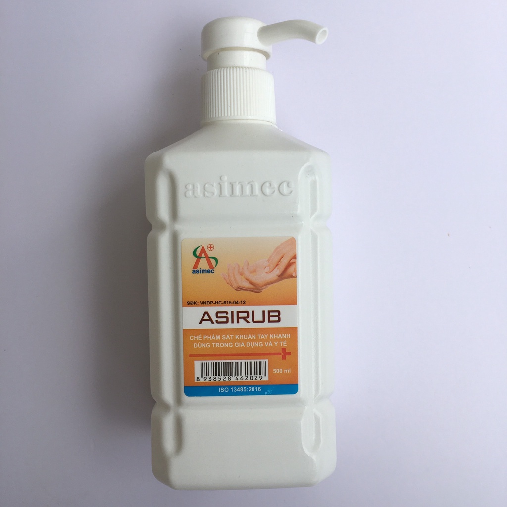 Nước Rửa Tay Khô Sát Khuẩn ASIRUB , Dung dịch sát khuẩn tay nhanh Asirub - Chai 500ml | BigBuy360 - bigbuy360.vn
