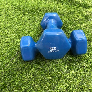 Tạ tay cao su 2kg - 1 đôi, tạ tập gym yoga nam nữ tại nhà