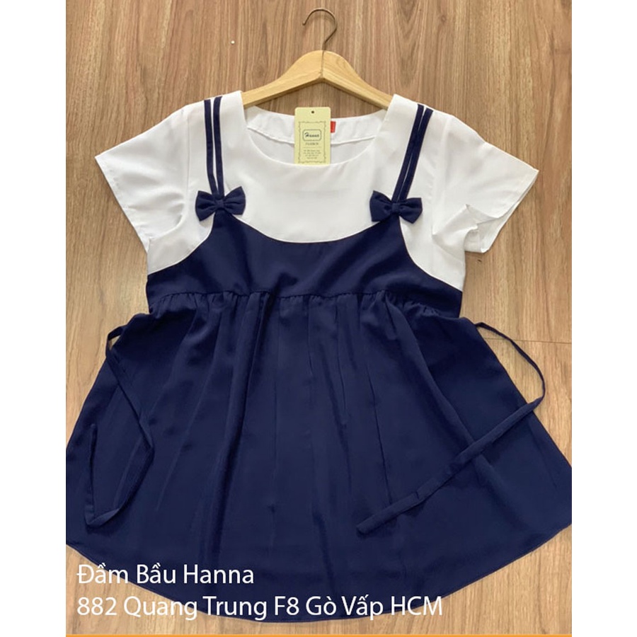 [SIZE 60-100KG] Áo bầu giả yếm big size dễ thương cho mẹ trẻ có size 100kg áo mềm mát không nhăn vải cao cấp