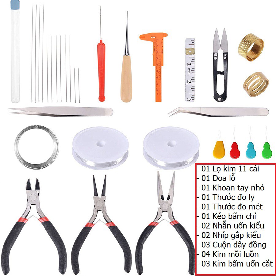 [T1S2] Bộ dụng cụ làm Trang sức - Kiểu cơ bản