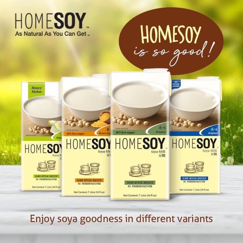 Sữa đậu nành Homesoy 1L có đường , không đường