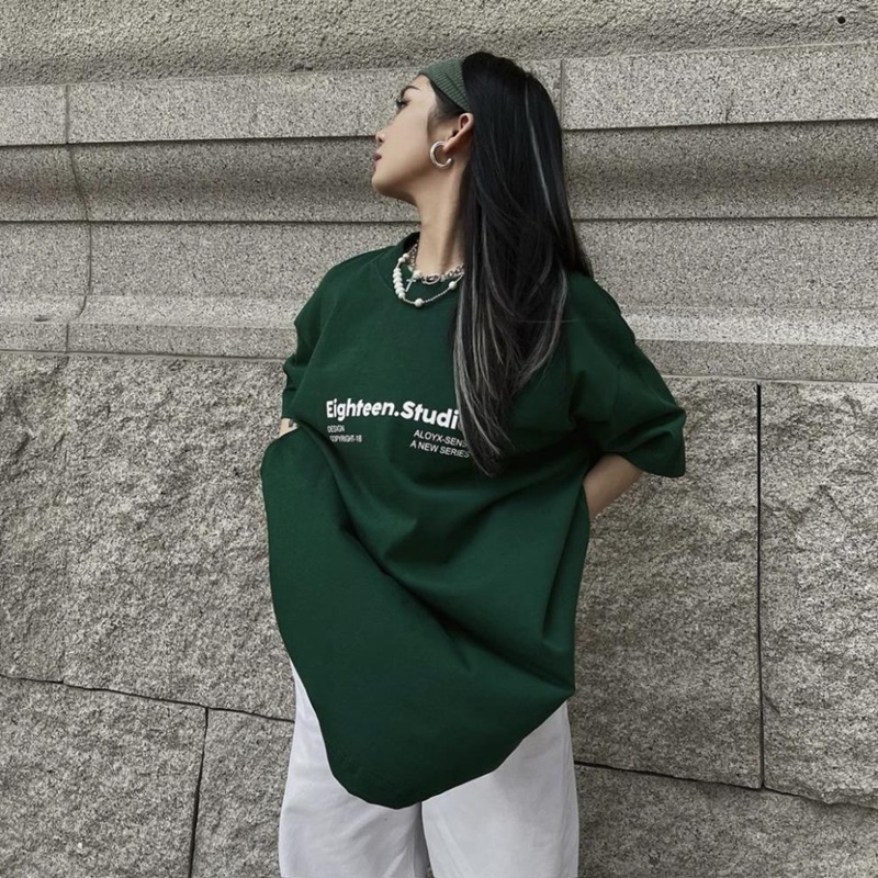 Áo thun tay lỡ Eighteen Studio phông thời trang unisex nam nữ oversize form rộng Tee Club