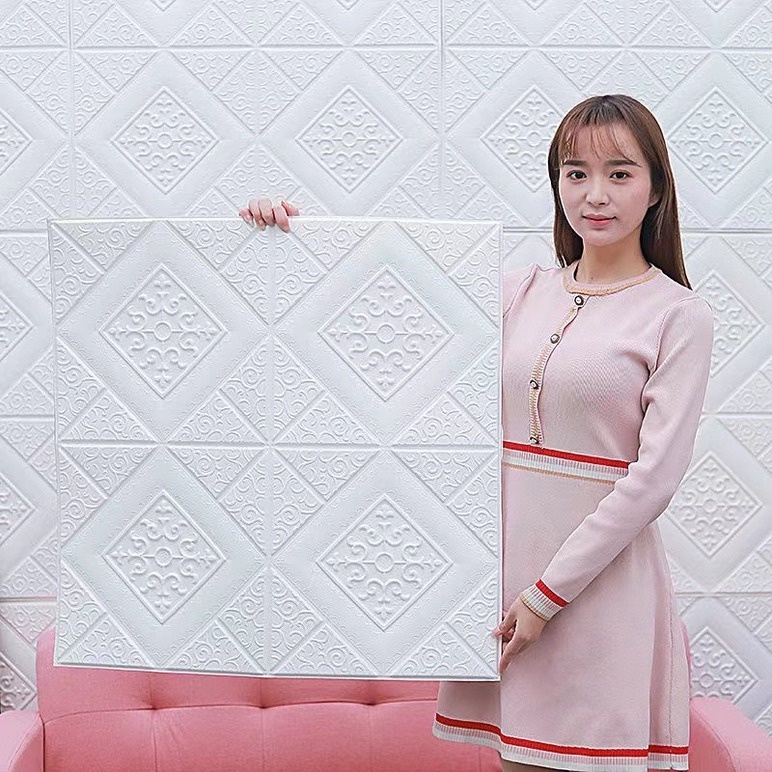 1 Miếng Dán Trang Trí Trần Nhà Bằng Xốp 3D Chống Thấm Nước DIY 2022