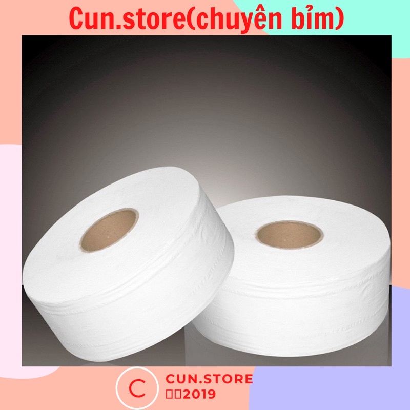 Giấy vệ sinh công nghiệp, giấy đa năng cuộn lớn hàng 2 lớp mềm, dai loại 700gr
