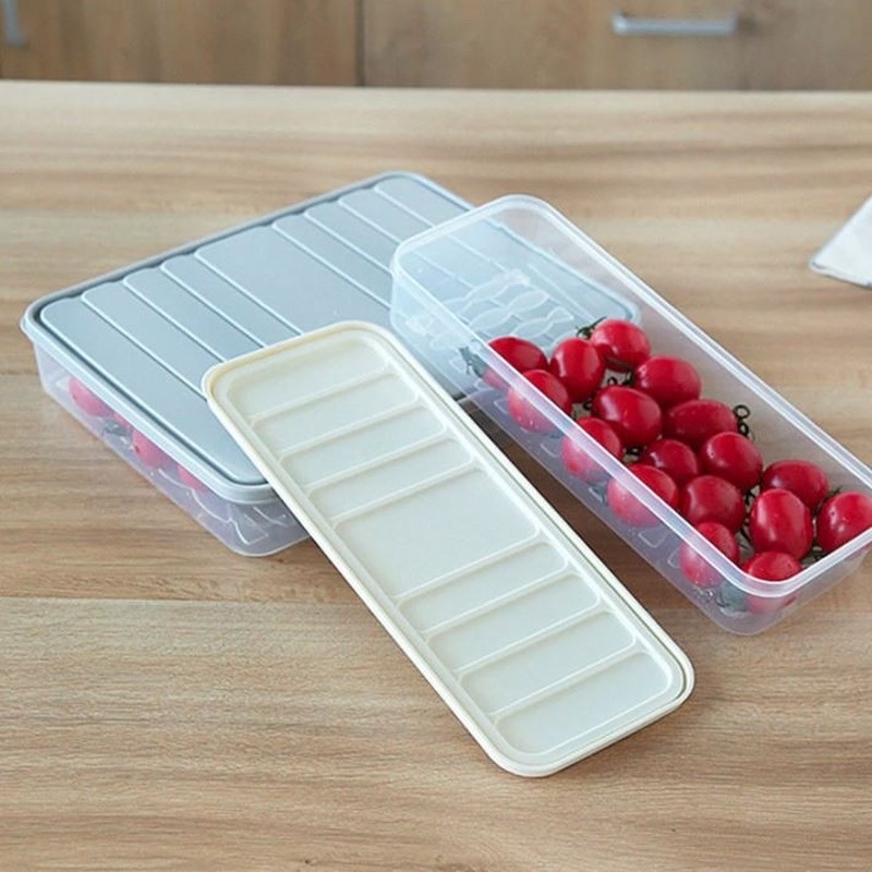 Hộp Bảo Quản Thực Phẩm Tủ Lạnh Hình Vuông Hộp Bánh Bao Cấp đông Nhanh Có Nắp Hộp Bảo Quản Thực Phẩm Kín