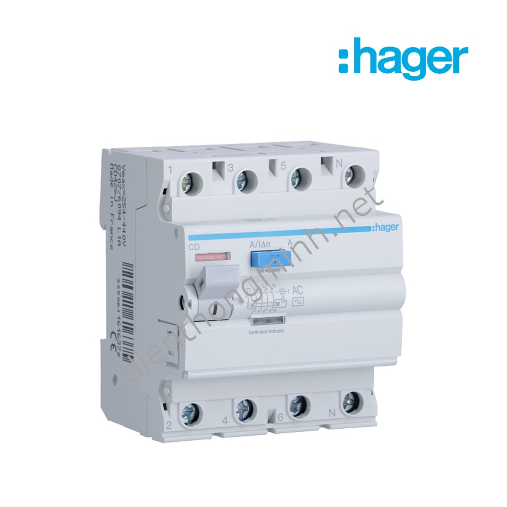 CB Chồng giật : RCCB 4P 80A 30MA 415V