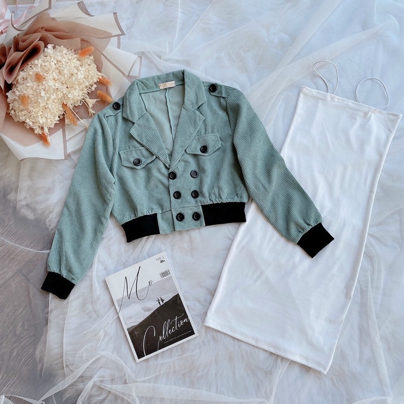 Áo khoác vest nhung sang chảnh kèm ảnh thật 🍓🍓🍓u | BigBuy360 - bigbuy360.vn