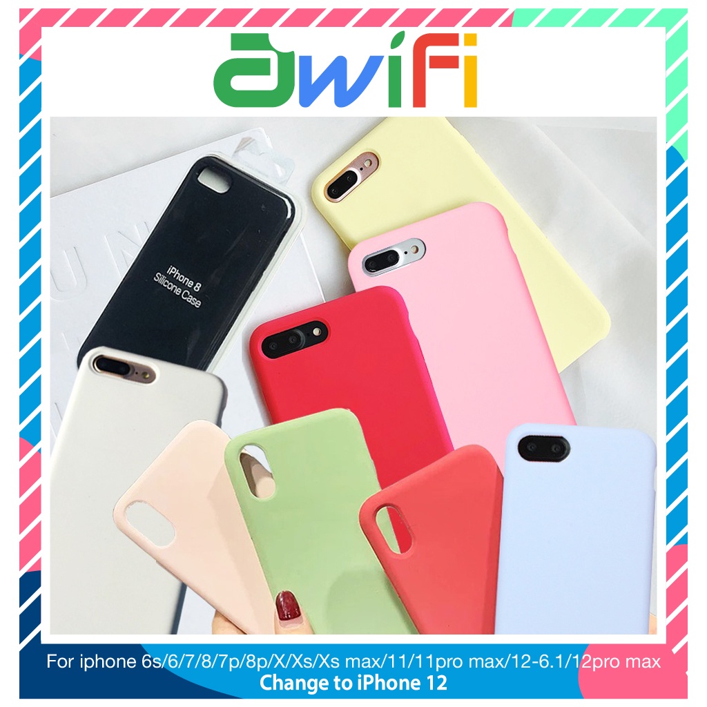 Ốp lưng iphone Chống Bẩn Logo Táo 5/5s/6/6plus/6s/6splus/7/7plus/8/8plus/x/xr/xs/11/12/pro/max/plus/promax - Awifi GT-A