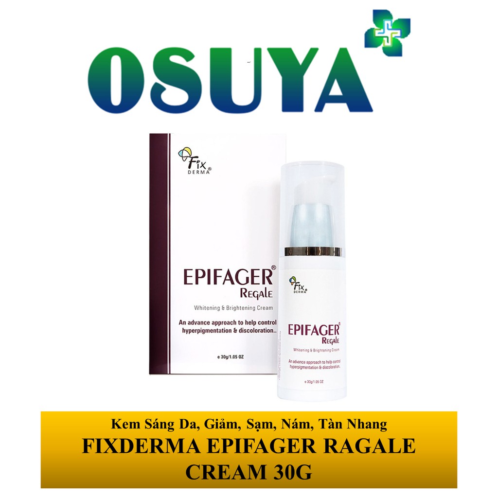 [ CHÍNH HÃNG ] Kem Làm Sáng Đều Màu Da, Giảm Thâm, Nám, Sạm, Tàn Nhang -  FIXDERMA EPIFAGER RAGALE CREAM 30G