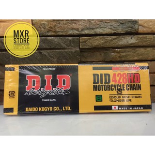 Sên, Xích DID 428HD Nhật tem xanh phản quang (10mm 130 Mắt)