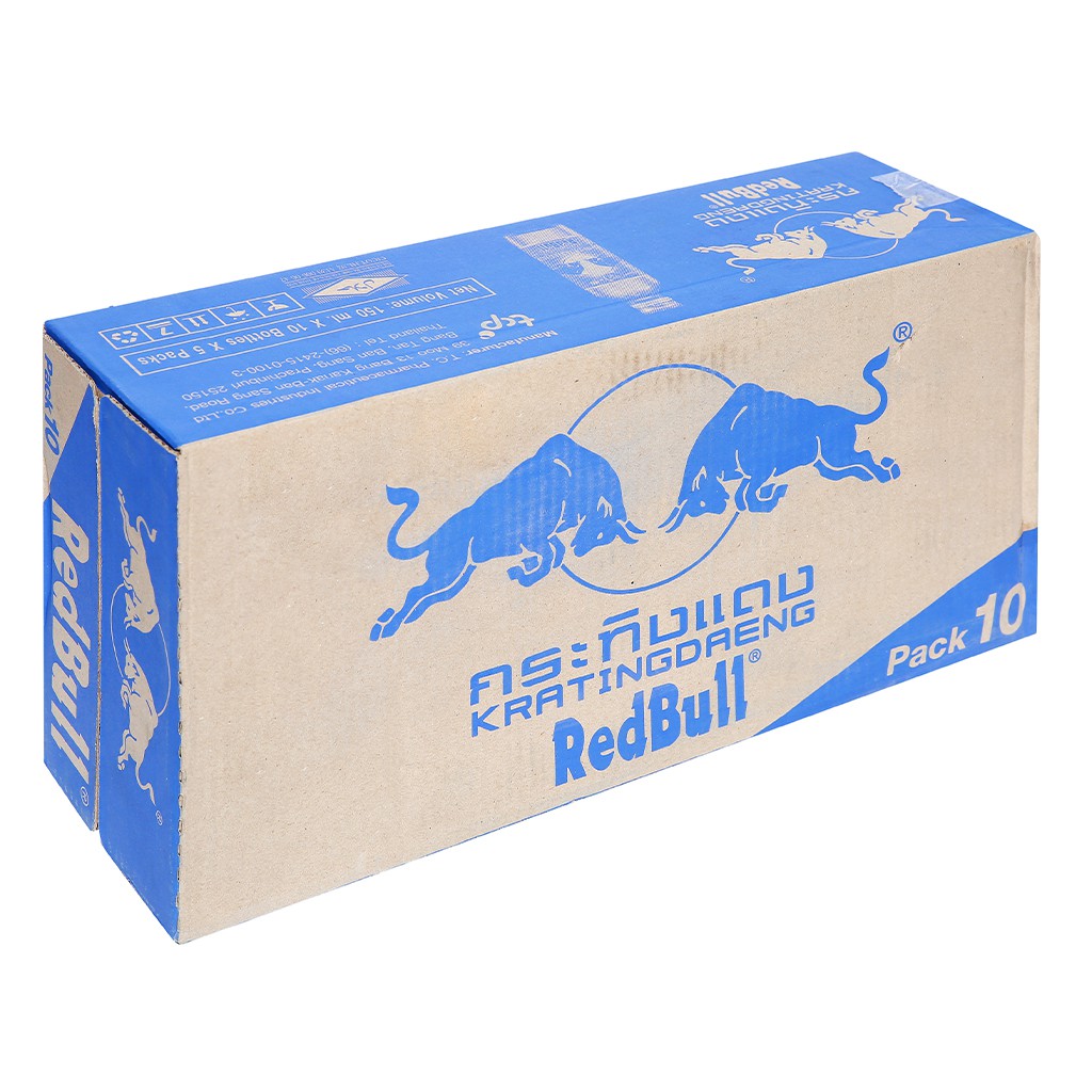 🔥GIẢM SỐC🔥 Thùng Bò Húc Thái Lan Redbull 50 Chai Thủy Tinh 150ml thơm ngon, bổ dưỡng, tốt cho sức khỏe