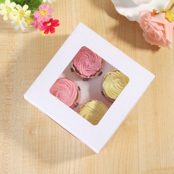 Hộp giấy cupcake 4 bánh
