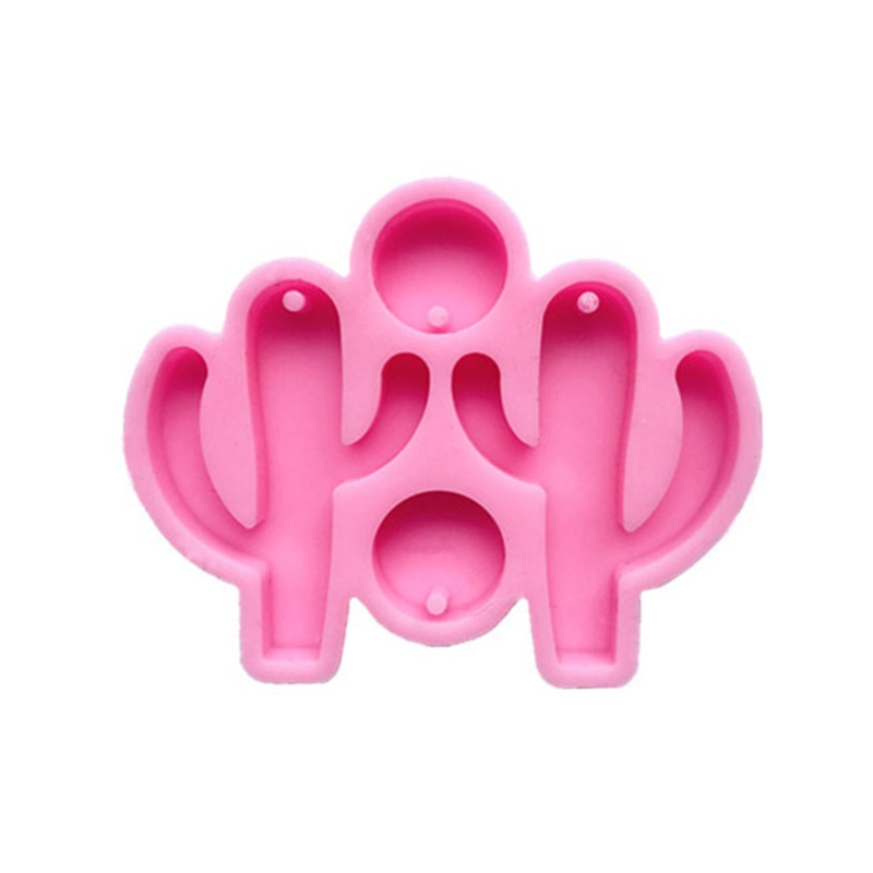 Khuôn silicone làm mặt dây chuyền hình xương rồng size S/M/L