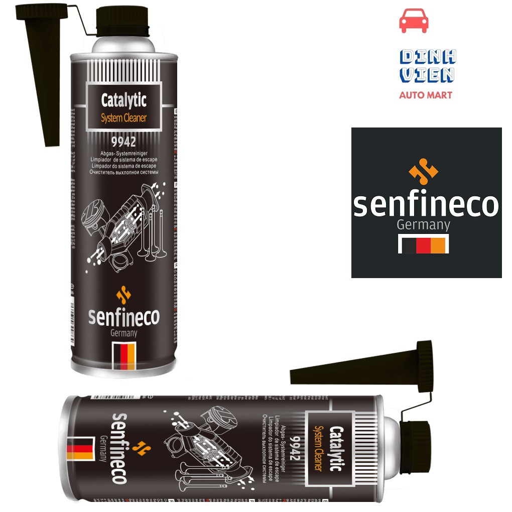 Chai Vệ Sinh Hệ Thống Khí Thải Senfineco 9942 – 300ML Catalytic System Cleaner Làm Sạch Hệ Thống Xúc Tác của buồng đốt.