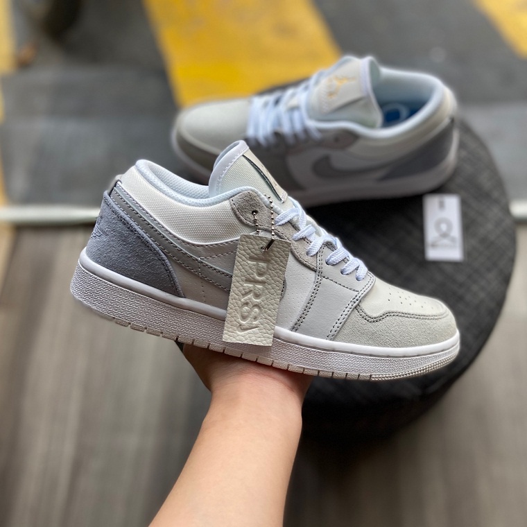 [Xin Đánh Giá] Giày 𝐉𝐨𝐫𝐝𝐚𝐧 1 low paris màu xám gót xanh nam nữ, Giày sneaker JD 1 paris cổ thấp bản đẹp 2021 | BigBuy360 - bigbuy360.vn