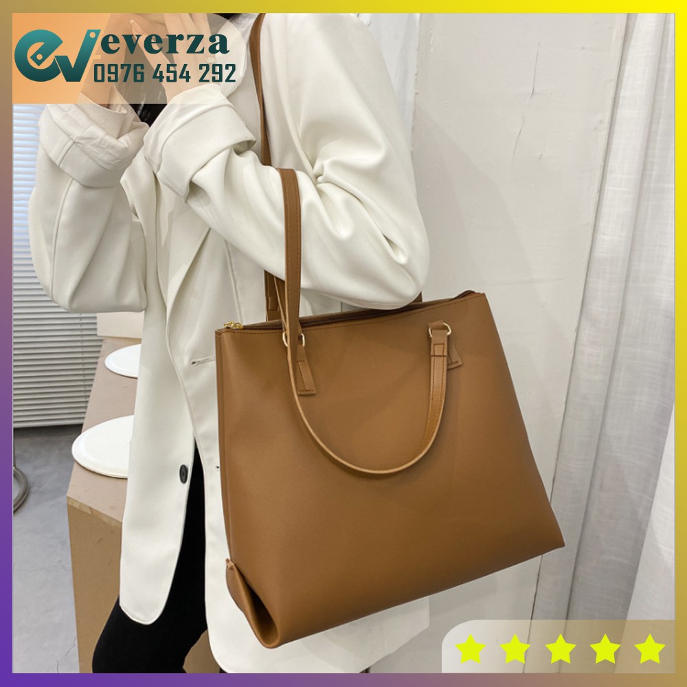 Túi Đeo Vai Da Cao Cấp Cỡ Lớn Cho Nữ 2 Dây Kiểu Dáng Basic Sang Trọng Thời Trang Công Sở Đựng Vừa A4 | BigBuy360 - bigbuy360.vn