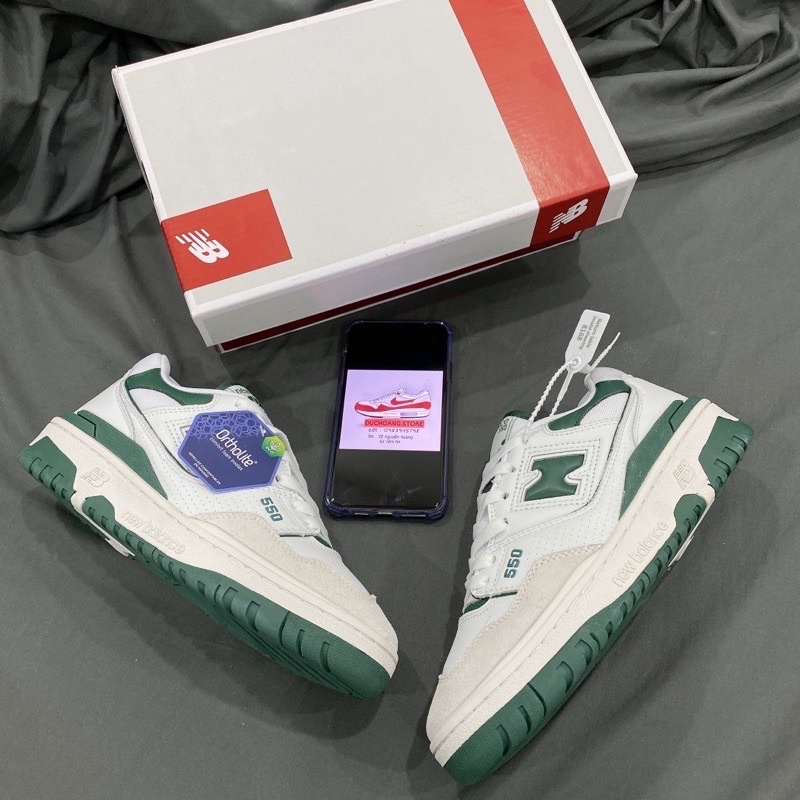 GIÀY NEW.BALANCE 550 WHITE DA LỘN SC [ FULL BOX + FREE SHIP ]