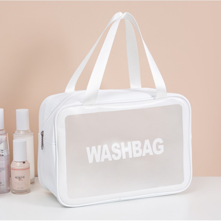 Túi đựng đồ trang điểm mỹ phẩm du lịch WASHBAG chất liệu PU TPU chống thấm