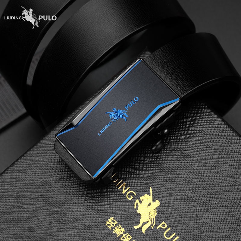 Thắt Lưng Da Dây nịt nam Cao Cấp khóa tự động  POLO 110-cm130cm x 3.5cm Bảo Hành 12 tháng.