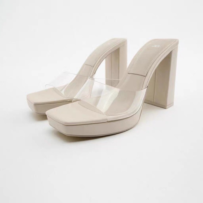 ORDER 🌸 ZR Guốc gót trụ đúp quai trong 10cm