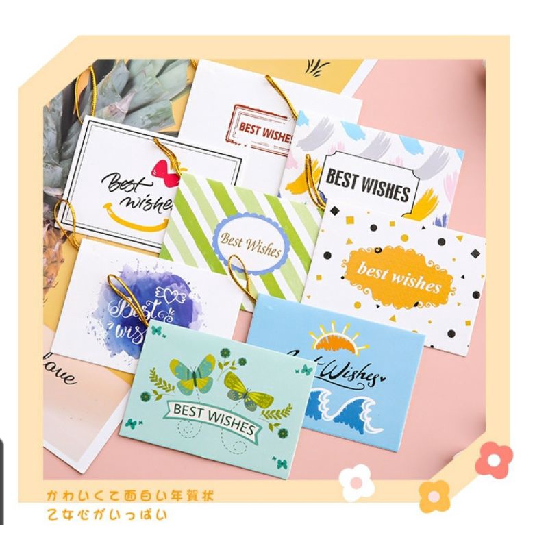 THIỆP MINI BEST WISHES