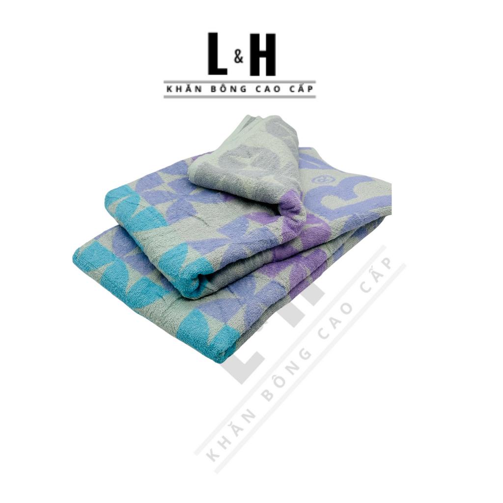 Khăn tắm cho gia đình, trẻ em, đi biển cỡ lớn, KT 70x140cm