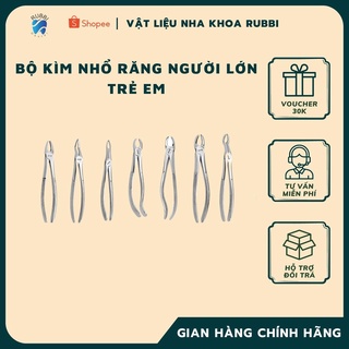 Bộ kìm nhổ răng người lớn 9 chi tiết, trẻ em 7 chi tiết