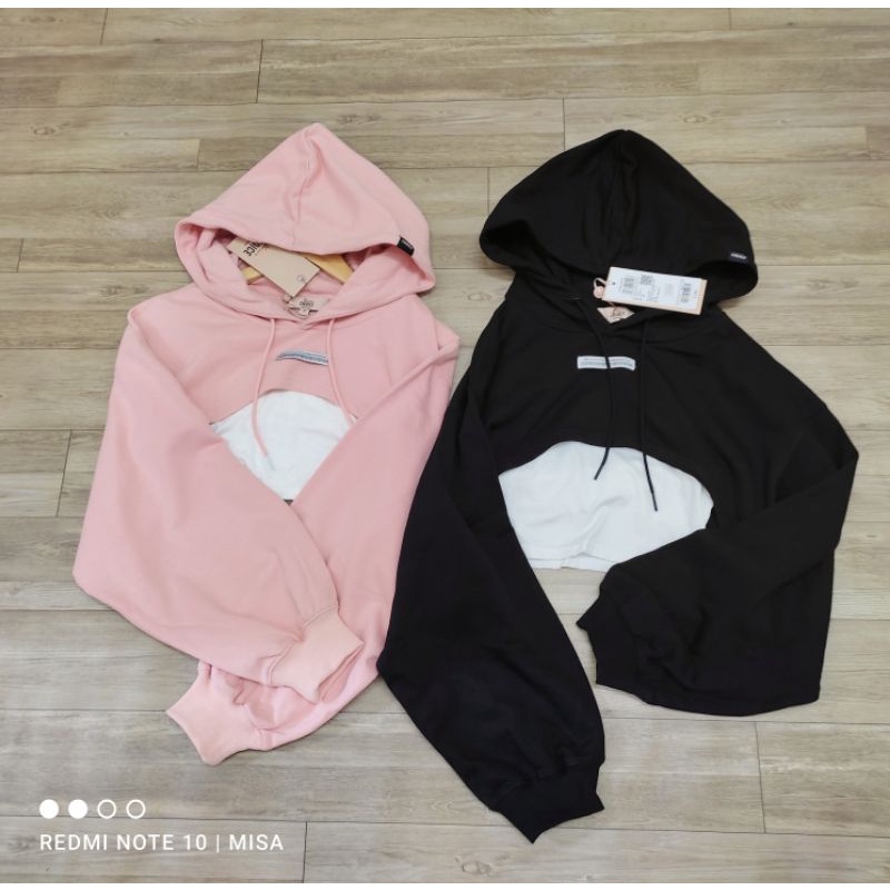 SALE OFF ÁO HOODIE CROPPED VERO MODA CHÍNH HÃNG