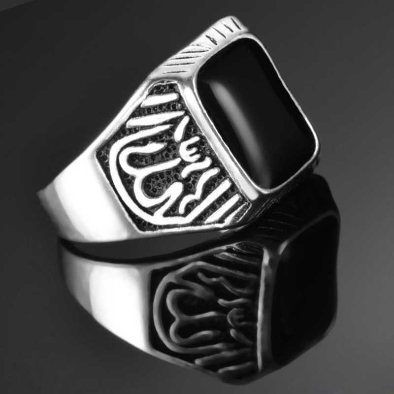 Nhẫn hợp kim phong cách Hồi giáo dành cho nam