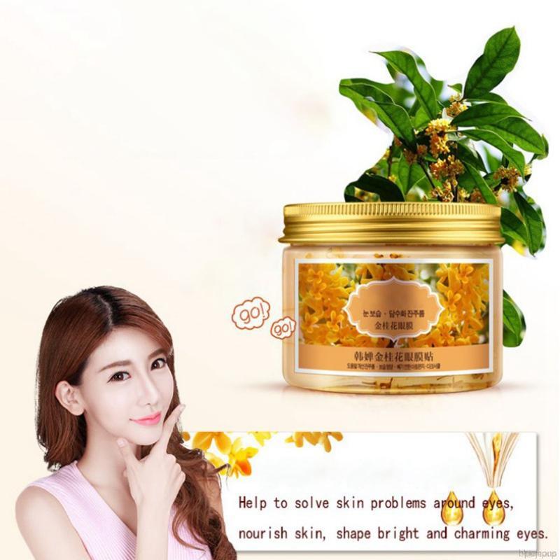 Set 80 Mặt Nạ Mắt Chiết Xuất Hoa Mộc Tê Vàng Dưỡng Ẩm Làm Săn Chắc Da Chống Bọng Mắt Và