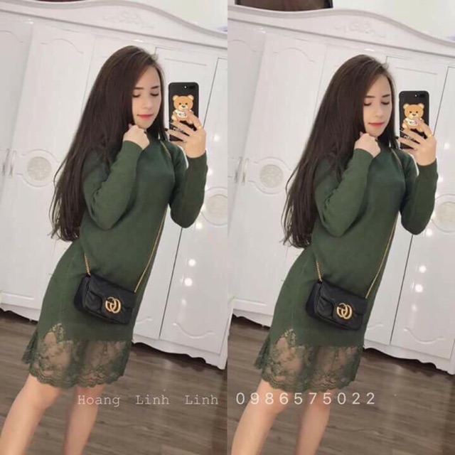Bán sỉ- váy len pha ren chân điệu đà