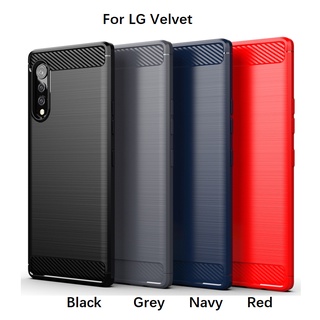 Ốp Ốp Bao Da Điện Thoại Sợi carbon Cho lg velvet 5g k40s k41s k51s k50s k52 k62 k62 + k71 k61 k51 k92 5g k42 k22 k22 + Ốp