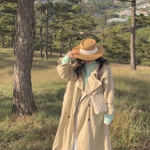 [2HAND] MĂNG TÔ KAKI (TRENCH COAT KHAKI)
