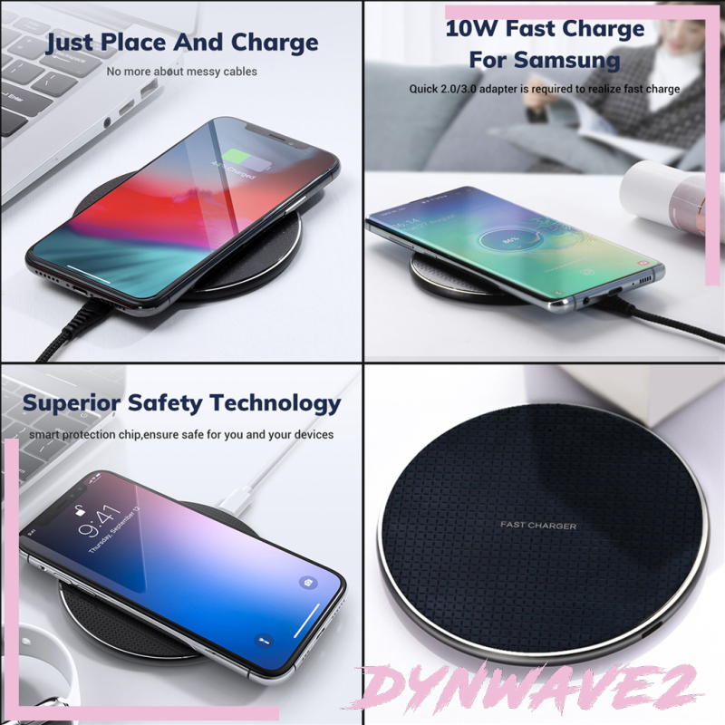 Bộ Sạc Không Dây Dynwave2 10w Cho Samsung Galaxy S9 S8 S8 Plus Note 8 Note 5 S7 Edge