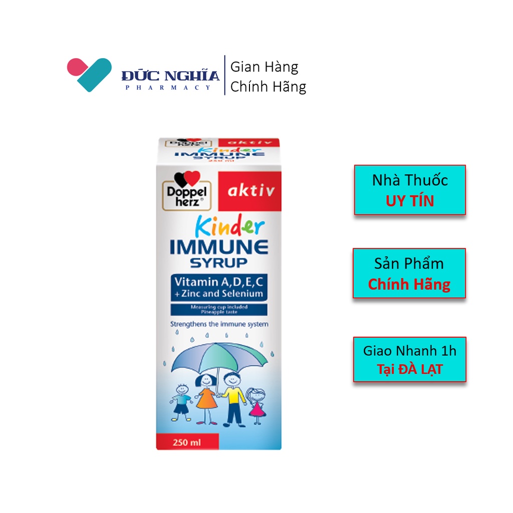 Siro tăng đề kháng Doppleherz Kinder Immune Syrup 250ml