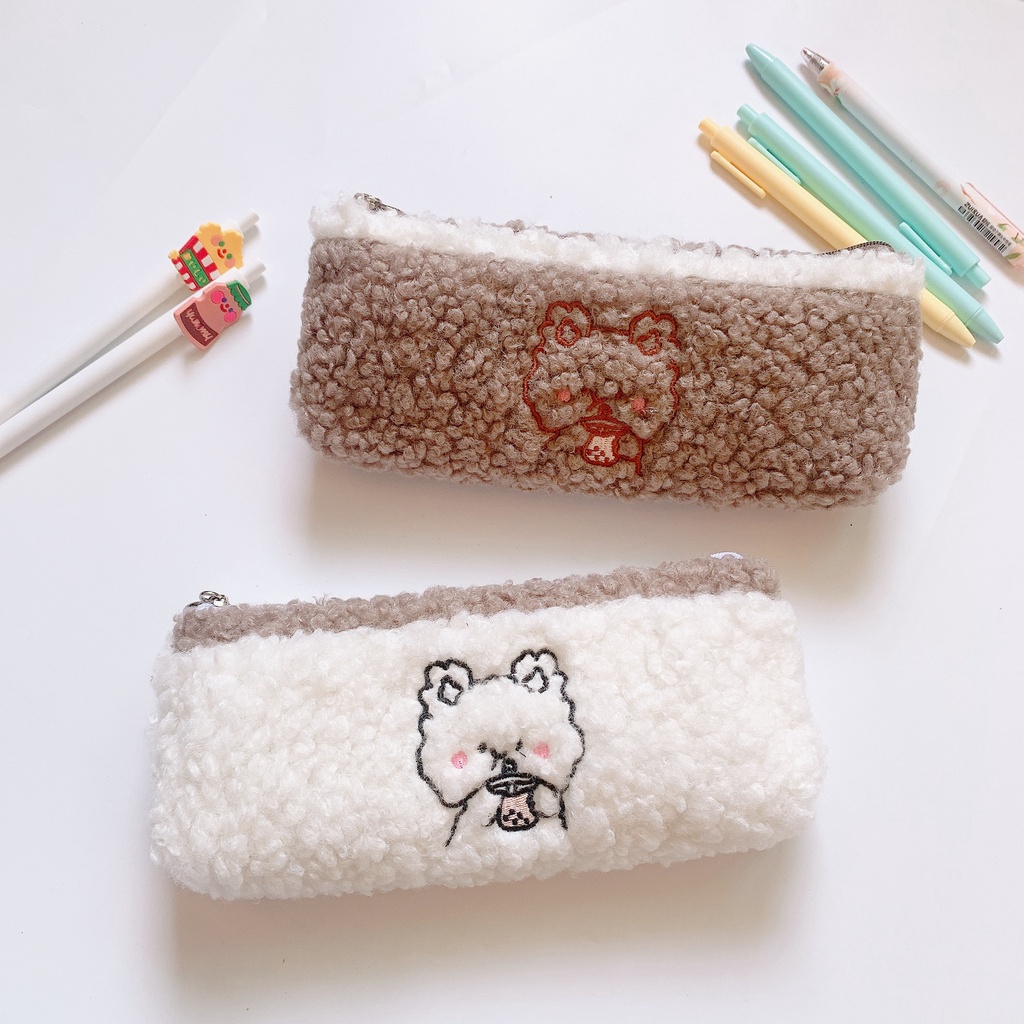 Túi Đựng Bút Hình Thú Nhồi Bông Hoạt Hình Dễ Thương Sáng Tạo