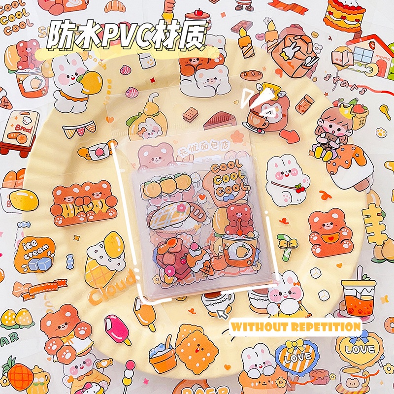 Bộ 20 Sticker Dán Trang Trí Sổ Tay Hình MOMO Girl