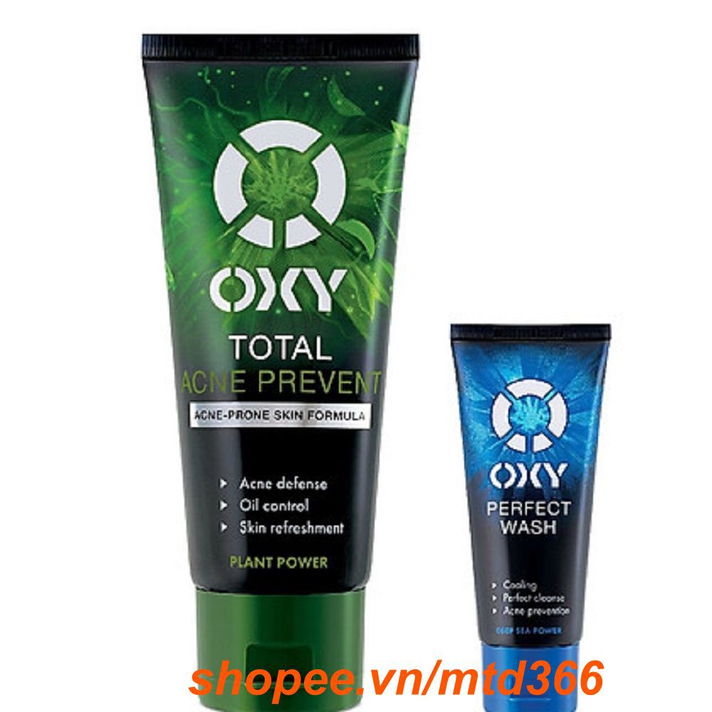 OXY Total Acne Prevent - Kem rửa mặt ngừa mụn kiểm soát nhờn 100g.