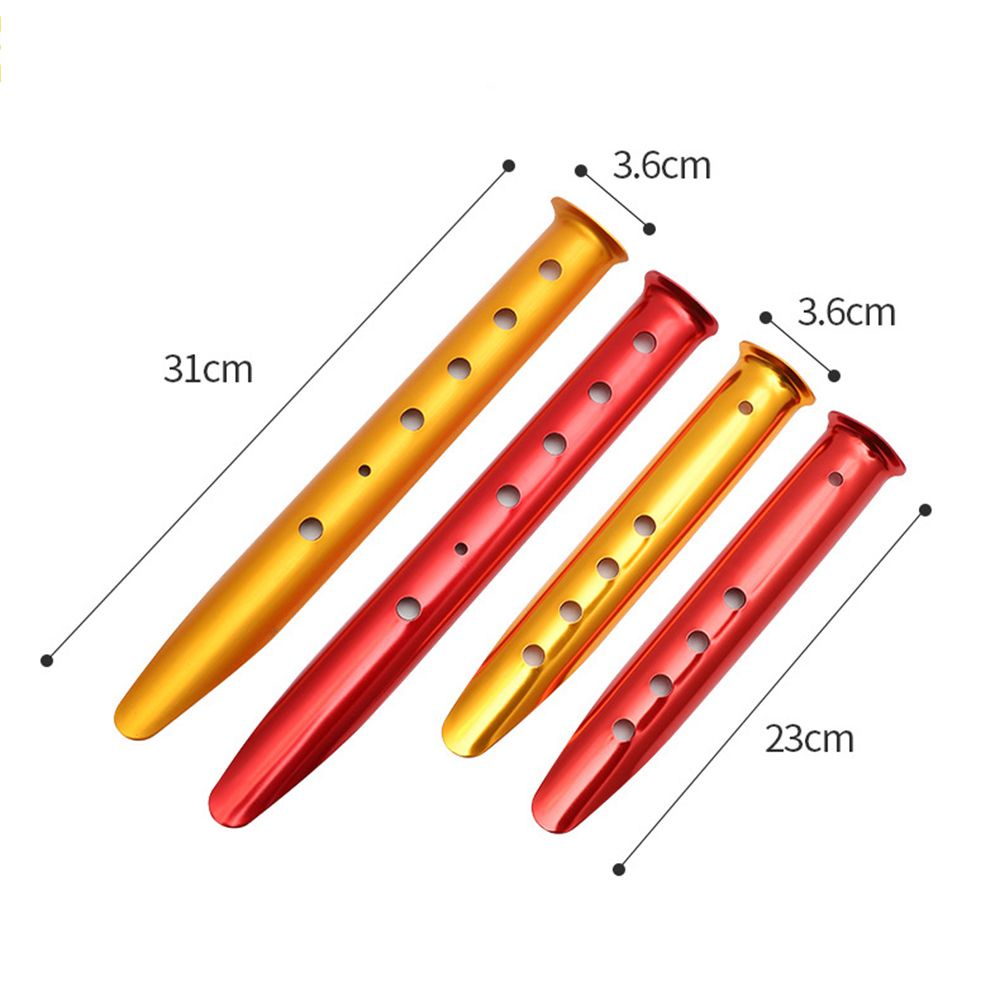 Cọc dựng lều bằng nhôm 23cm 31cm nhiều màu bắt mắt