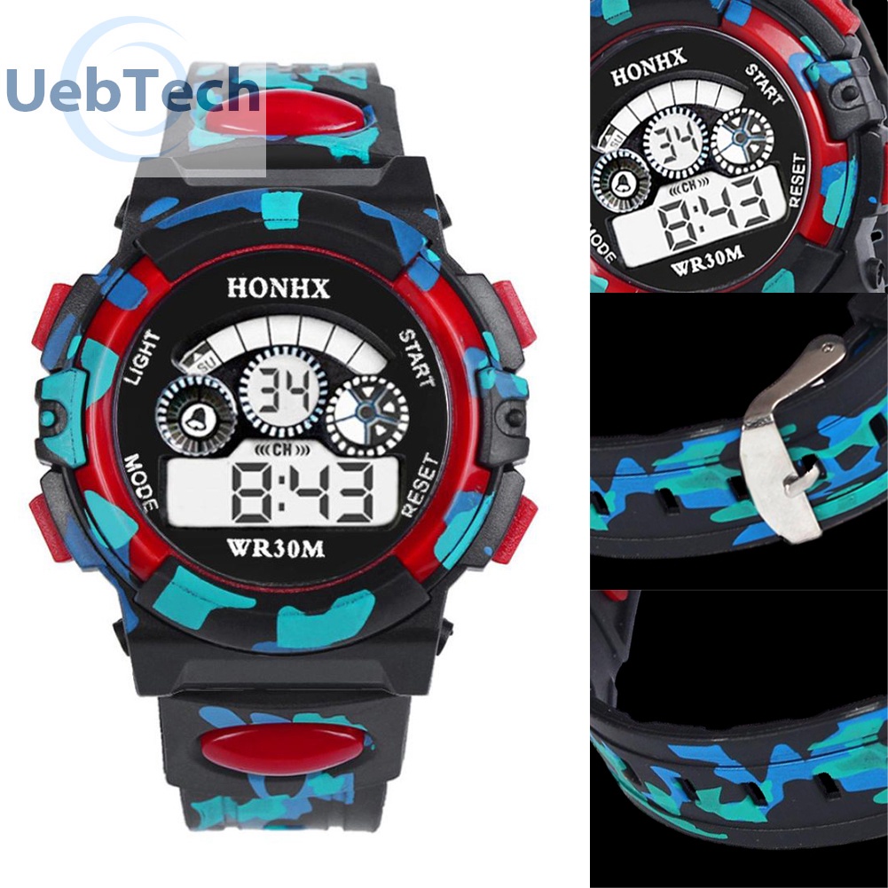 Đồng hồ điện tử chống thấm nước Uebtech cho bé trai
