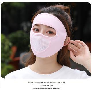 Khẩu Trang Chống Nắng Bằng Lụa Lạnh Bảo Vệ Toàn Diện