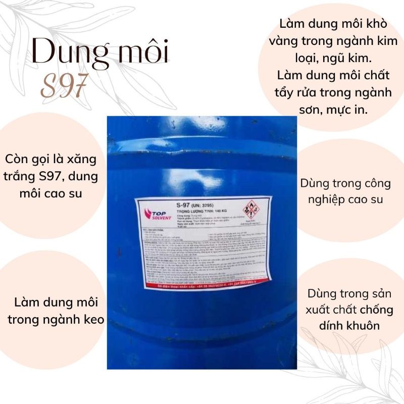 Dung môi s97- dung môi cao su