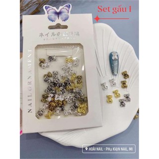 set charm gấu mix nhiều hình